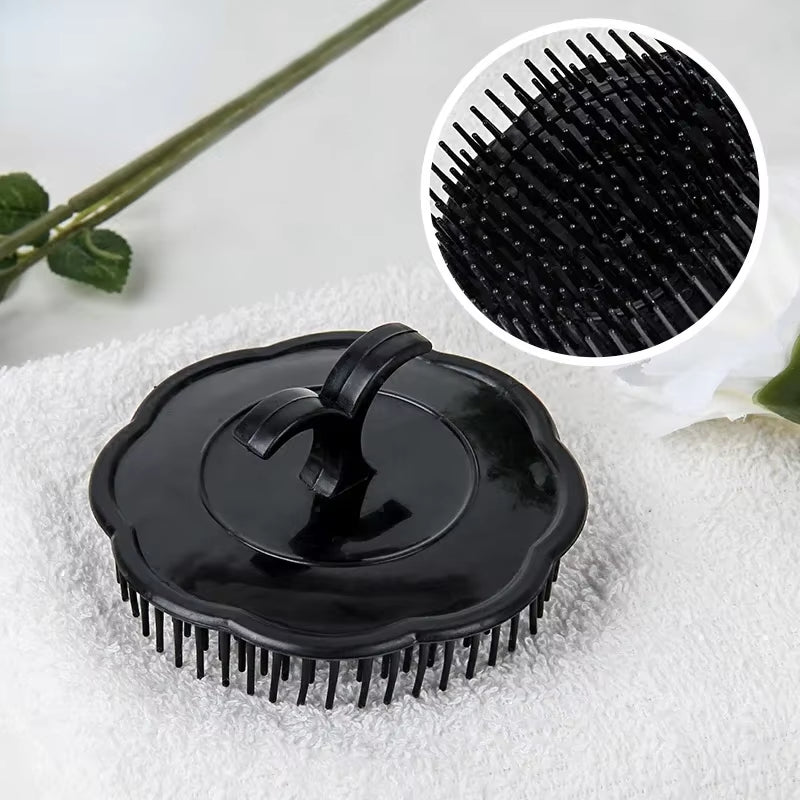 Head Massage Brush Soft Glue Shampoo Brush Bathroom Products Plastic Sanitary Comb Washing Hair Scalp Shower Silicone Hair Brush