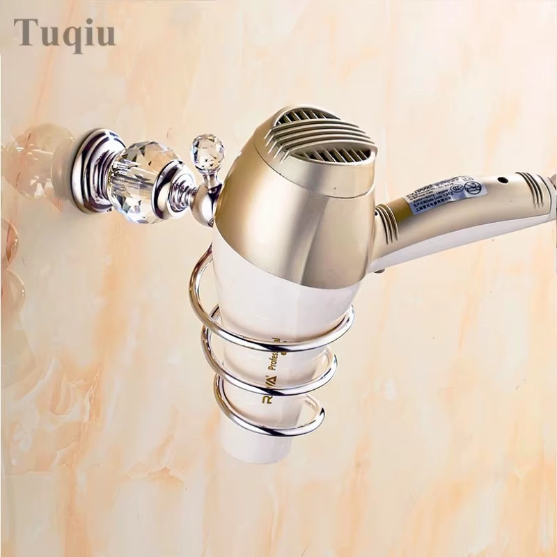 Bathroom Accessories Towel Rack Paper Holder Silver Polished Chrome Bathroom Products Solid Brass Bathroom Hardware Sets