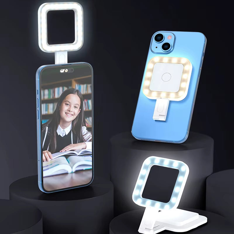 Magnetic Absorption Fill Light Lamp Light Led Mobile Led Light Cell Phone Lighting Led Light Photography Selfie Lighting Camera