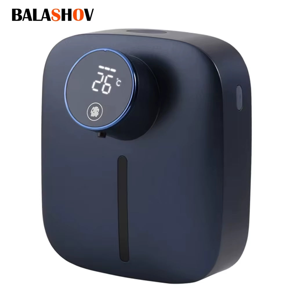 USB Rechargeable Multifunctional Wall Mounted Automatic Soap Dispenser Infrared Sensor LED Digital Display Foam Soap Dispenser