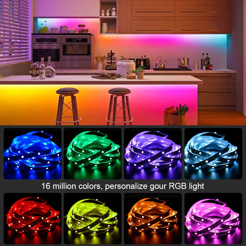 LED 5050 RGB Strip Light APP Control Color Flexible Ribbon Luces Led Light Strip RGB Led Light Strip