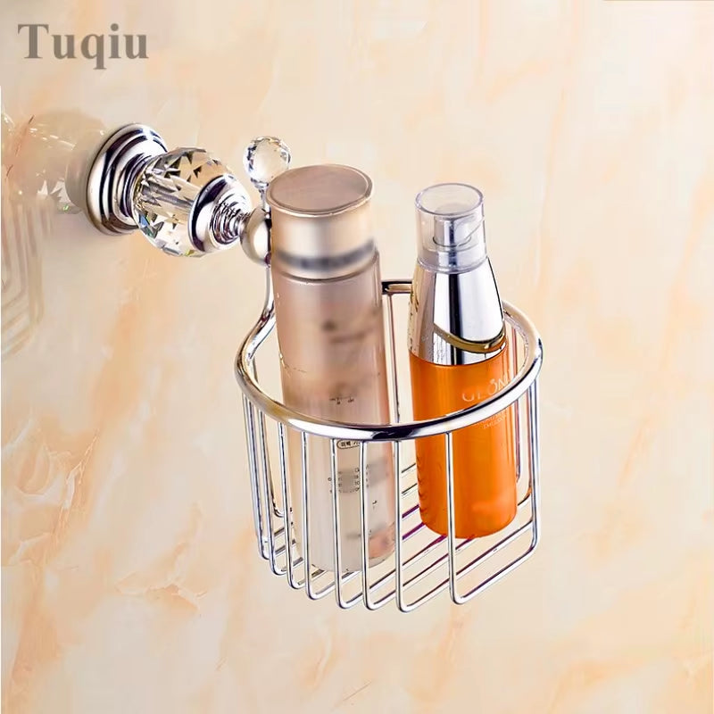 Bathroom Accessories Towel Rack Paper Holder Silver Polished Chrome Bathroom Products Solid Brass Bathroom Hardware Sets