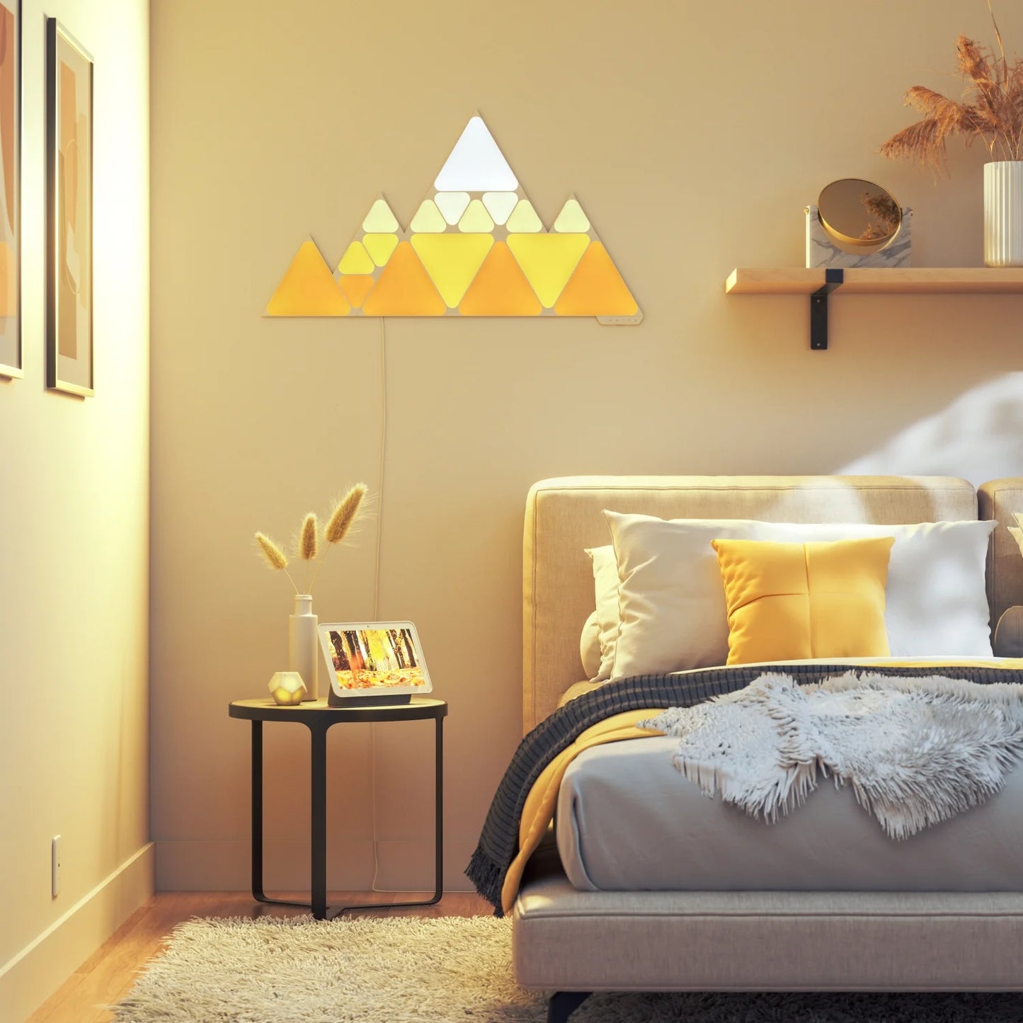 Shapes Triangles & Mini Triangles Smarter Kit - LED Wall Light Panels (17Pk)