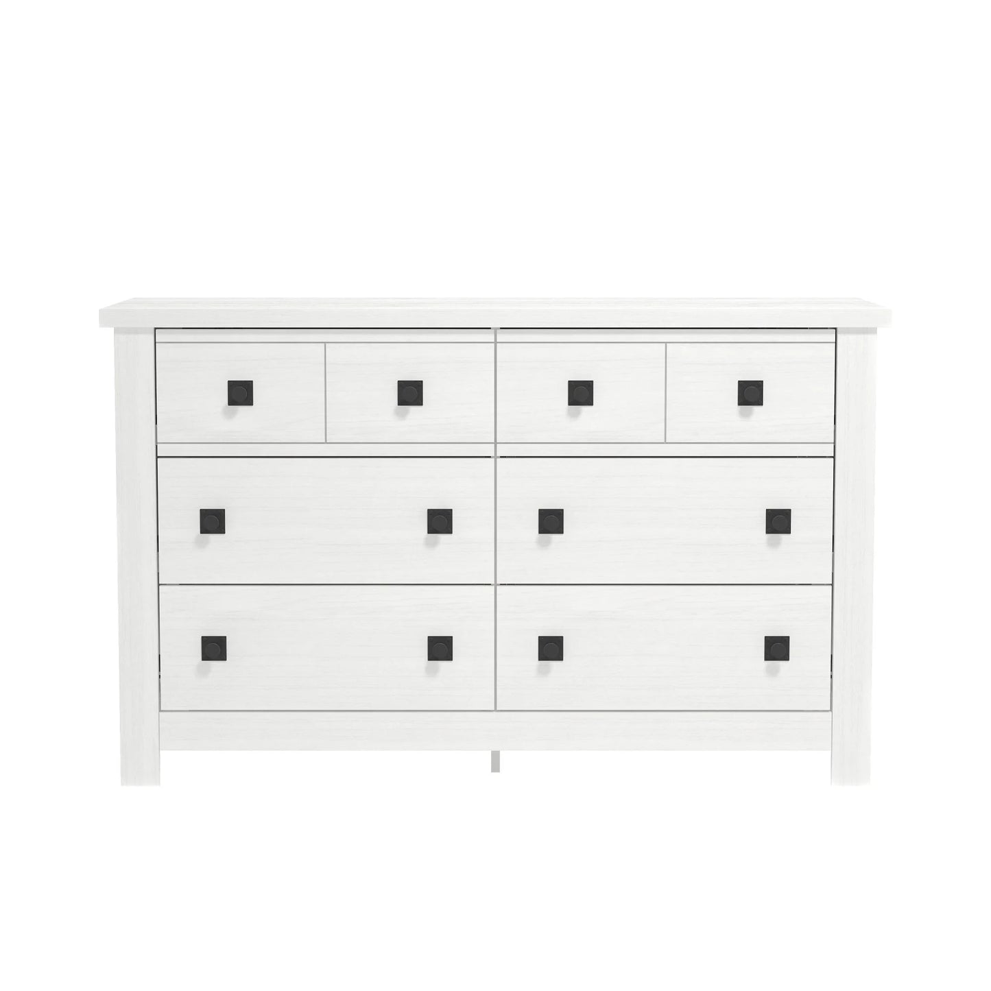 Addison Farmhouse 6 Drawer Dresser, White