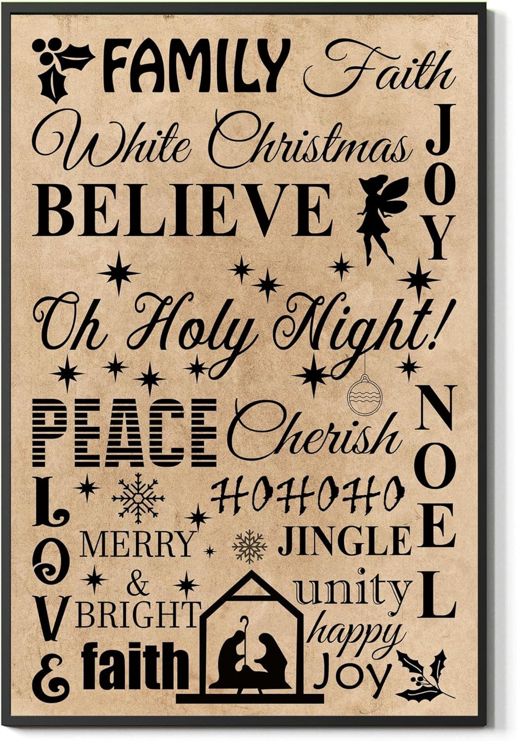 Poster Inspirational Christian, Christmas Pictures Wall