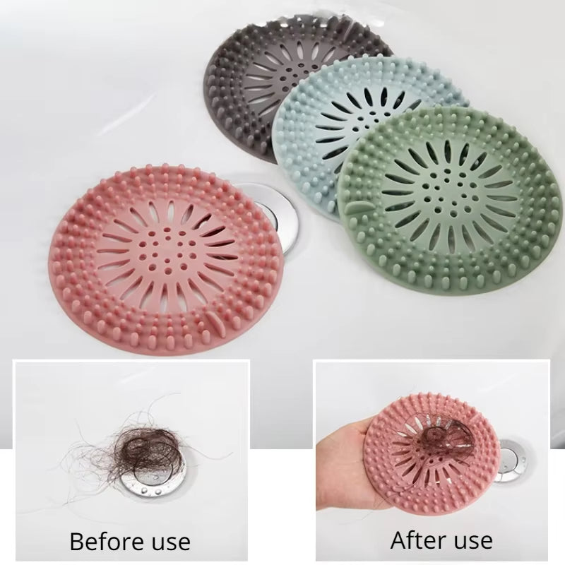 Sink Strainer Bathroom Sewer Filter Floor Drain Drain Hair Catcher Bath Shower Stopper Plug anti Blocking Bathroom Products