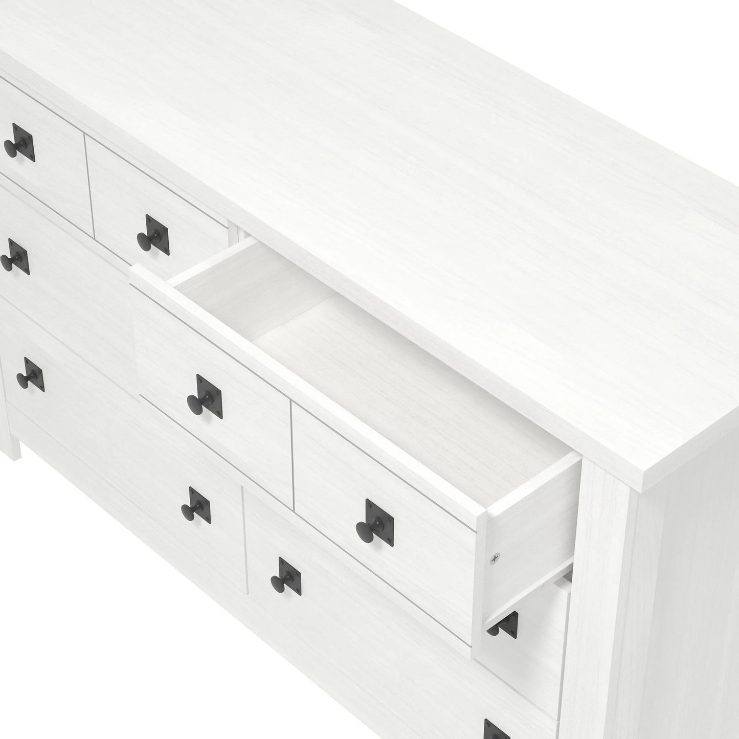 Addison Farmhouse 6 Drawer Dresser, White