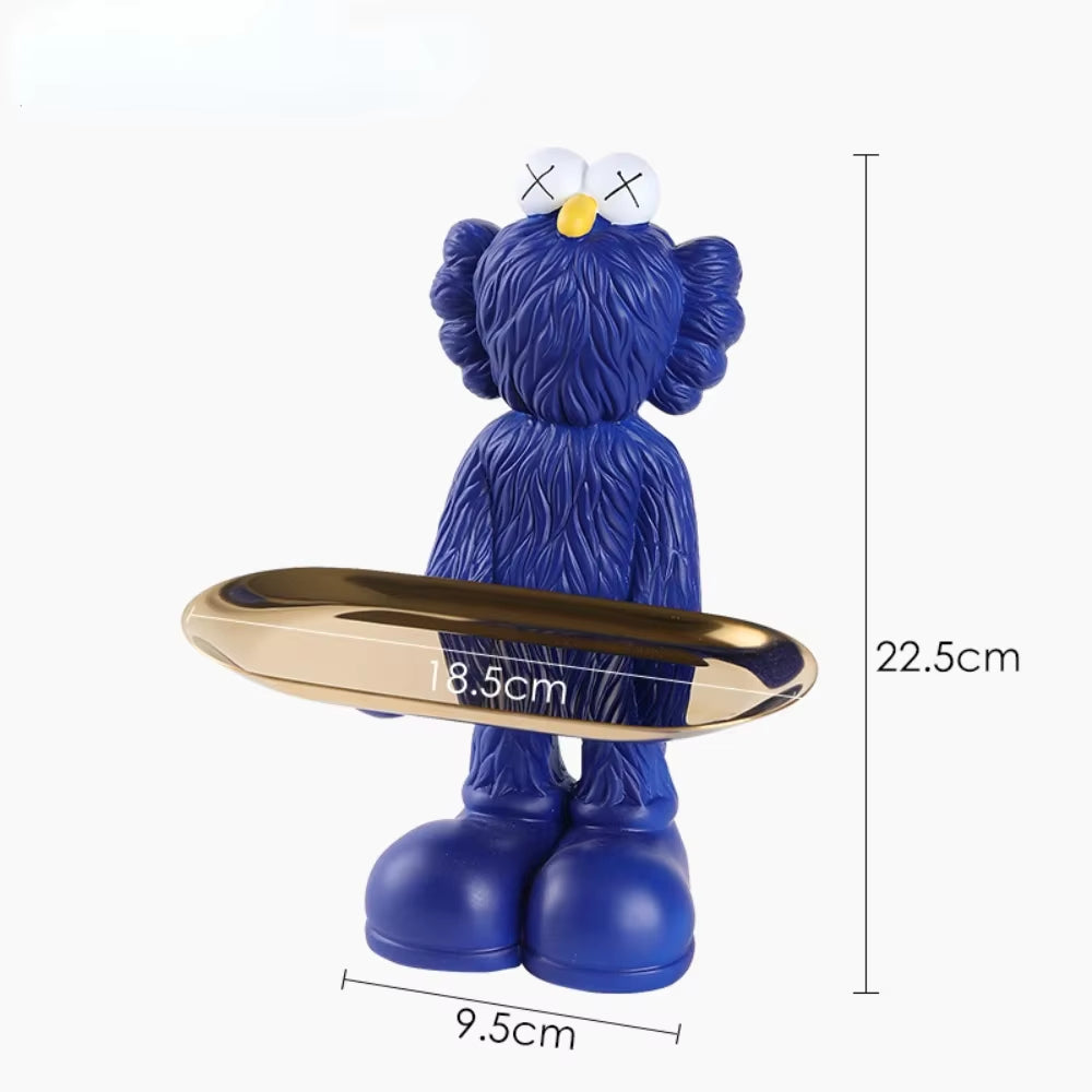 Luxury Violent Bear Statue Storage Living Room Home Accessories Living Room Ornaments Jewelry Tray Resin Sculpture Craft Gifts