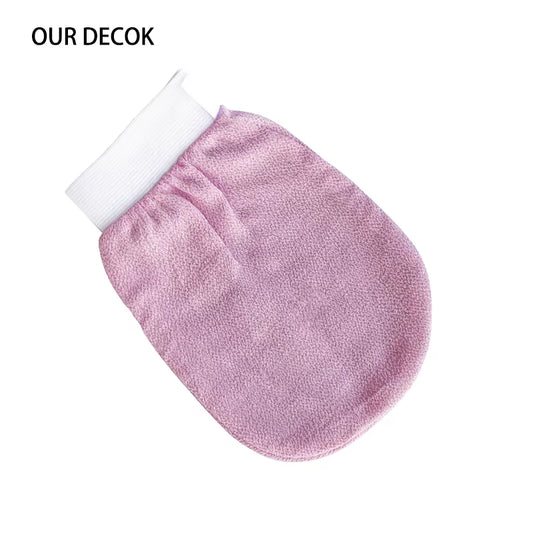 1Pc Gloves Medium Sand Single Layer Double-Sided Massage Bath Towel Back Rub Bath Exfoliation