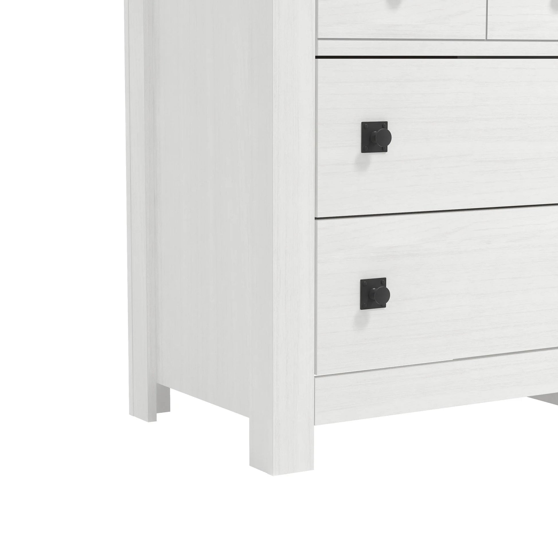 Addison Farmhouse 6 Drawer Dresser, White