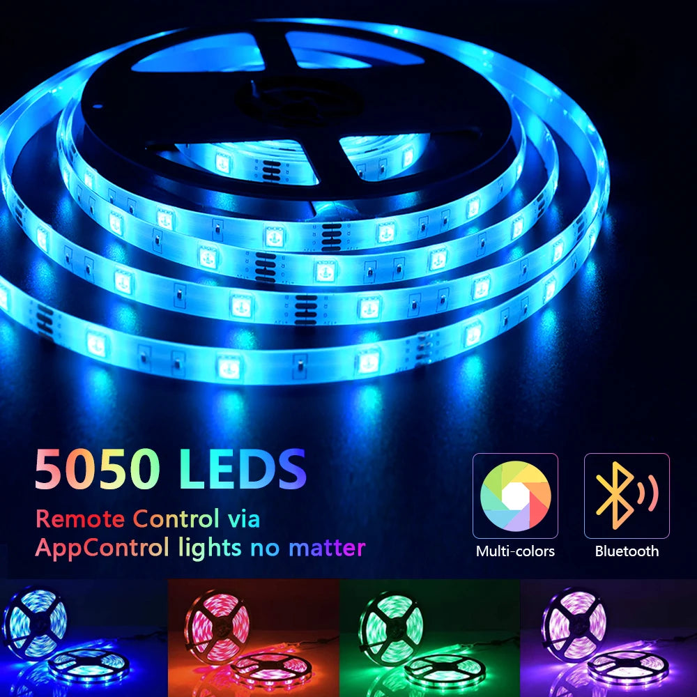 LED 5050 RGB Strip Light APP Control Color Flexible Ribbon Luces Led Light Strip RGB Led Light Strip