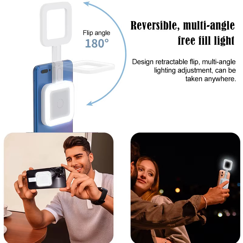 Magnetic Absorption Fill Light Lamp Light Led Mobile Led Light Cell Phone Lighting Led Light Photography Selfie Lighting Camera