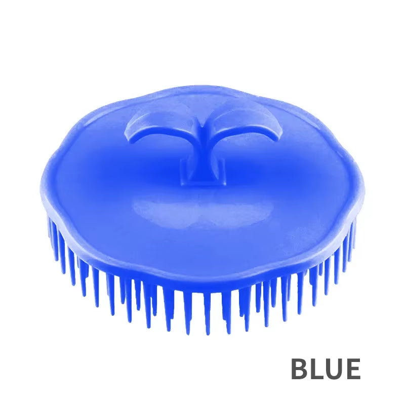 Head Massage Brush Soft Glue Shampoo Brush Bathroom Products Plastic Sanitary Comb Washing Hair Scalp Shower Silicone Hair Brush