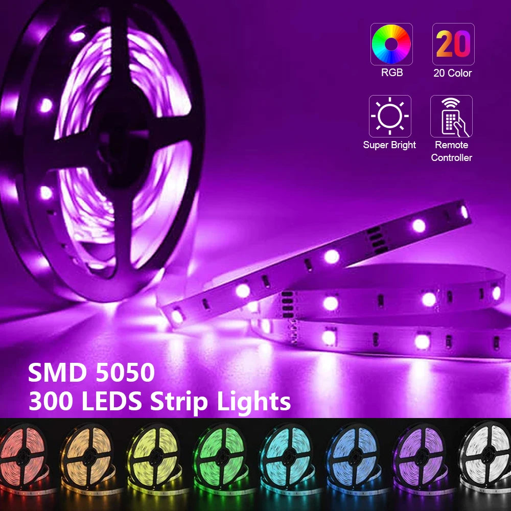 LED 5050 RGB Strip Light APP Control Color Flexible Ribbon Luces Led Light Strip RGB Led Light Strip