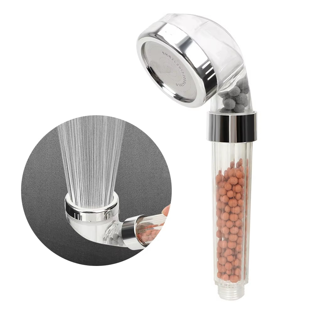 Energy Saving Shower Head Bathroom Products Handheld Anion Filter Home Improvement High Pressure