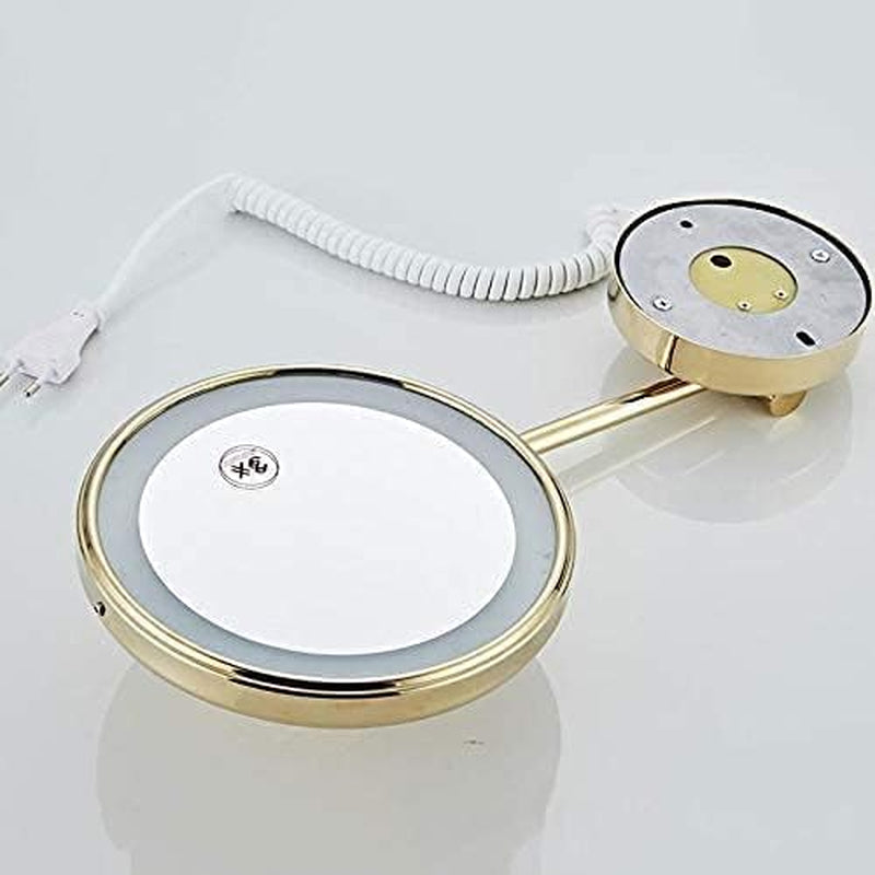 Vanity Mirror, Makeup Mirror Vanity Mirror Wall-Mounted Makeup Mirror 3X Magnifying Cosmetic Mirror 360° Rotation Extendable Vanity Mirror for Bathroom,Bedroom Cosmetic Mirror