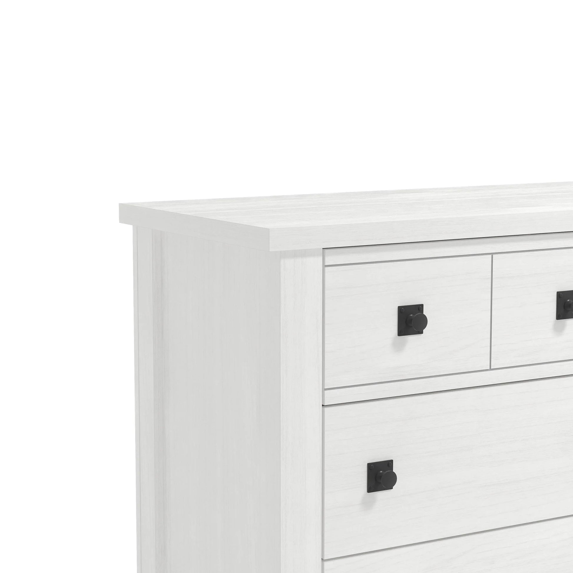 Addison Farmhouse 6 Drawer Dresser, White